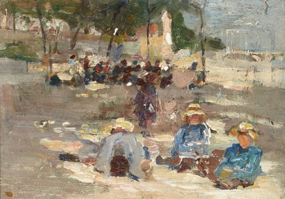 Picknick im Park von Max Liebermann